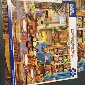 Thanksgiving Day  White Mountain Puzzle 1000pcs 1000pc Puzzle complete